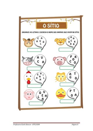 Professora Gizeli Alencar –DTP/UEM Página 8
 