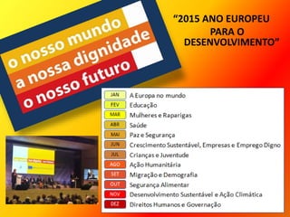 “2015 ANO EUROPEU
PARA O
DESENVOLVIMENTO”
 