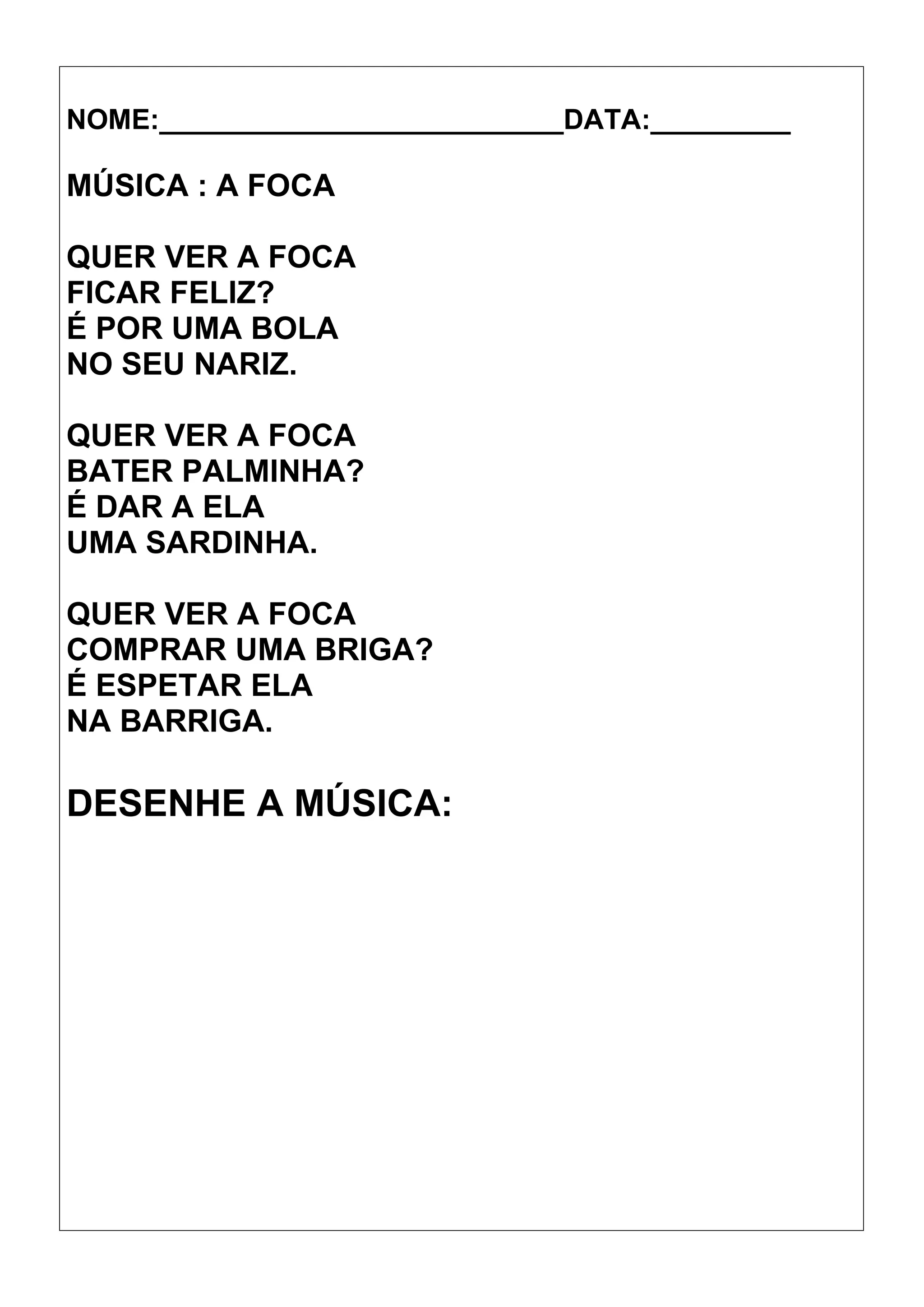 Atividades Com Musicas Infantis 130721074807 Phpapp01 Doc