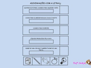 Atividades  de  alfabetização  com adivinhas-TM