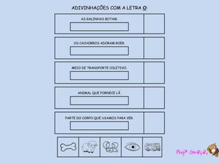 Atividades  de  alfabetização  com adivinhas-TM