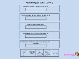 Atividades  de  alfabetização  com adivinhas-TM