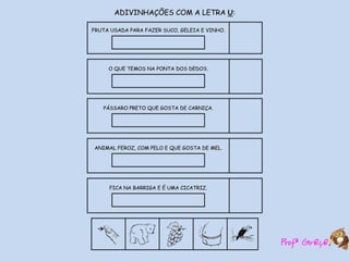 Atividades  de  alfabetização  com adivinhas-TM