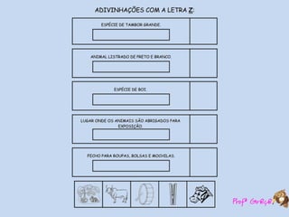 Atividades  de  alfabetização  com adivinhas-TM
