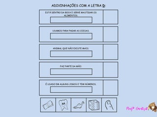 Atividades  de  alfabetização  com adivinhas-TM