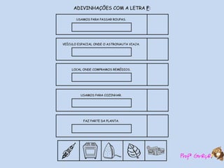 Atividades  de  alfabetização  com adivinhas-TM