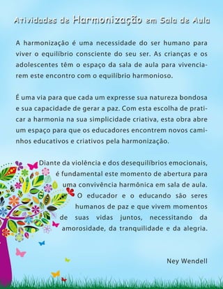 Atividades de harmonização em sala de aula