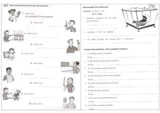 Atividades de ingless