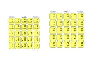 Atividades de matematica