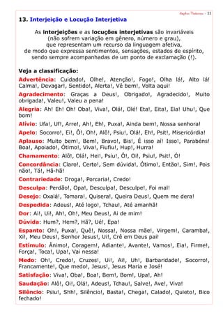 Atividades de Português: Uso dos Porquês - Numeral - Interjeição. | PDF