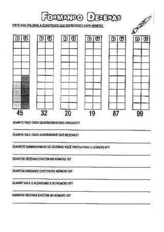 Atividades dezena e letra l