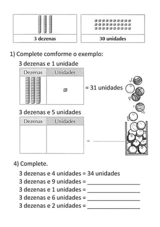 Atividades dezena e letra l