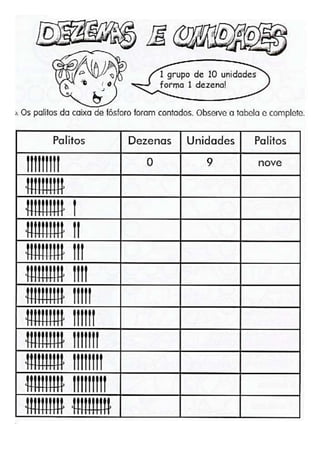 Atividades dezena e letra l