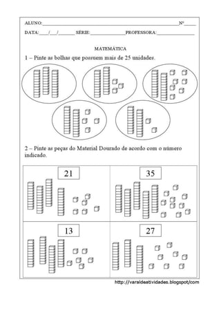 Atividades dezena e letra l