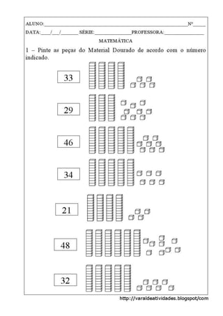 Atividades dezena e letra l