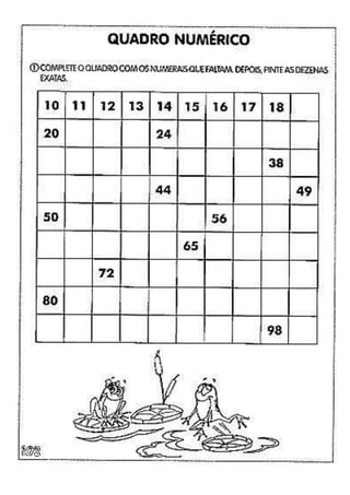 Atividades dezena e letra l