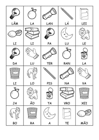 Atividades dezena e letra l