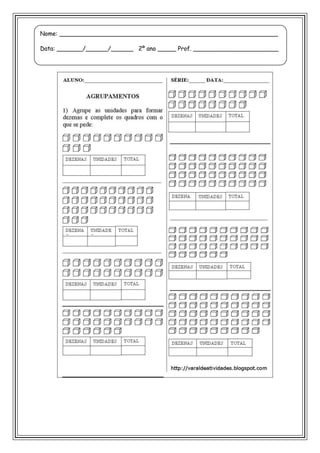 Nome: ___________________________________________________________
Data: _______/______/______ 2º ano _____ Prof. _______________________
 