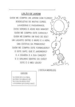 Atividades do 2º ano