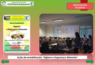 Alimentação
Saudável
Ação de sensibilização “Higiene e Segurança Alimentar”
 