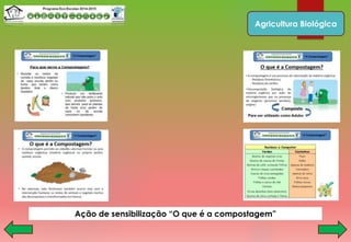Agricultura Biológica
Ação de sensibilização “O que é a compostagem”
 