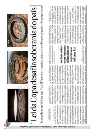 PROGRAMA DE INTERVENÇÃO PEDAGÓGICA – ANOS FINAIS / SRE - CURVELO
 