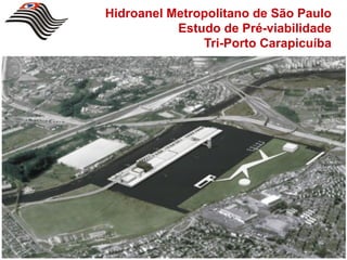 Hidroanel Metropolitano de São Paulo
           Estudo de Pré-viabilidade
               Tri-Porto Carapicuíba
 