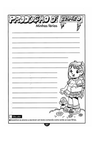 Atividades lúdicas interpretação e produção de texto