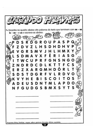 Atividades lúdicas interpretação e produção de texto