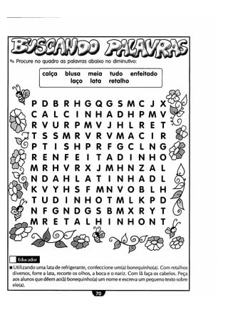 Atividades lúdicas interpretação e produção de texto