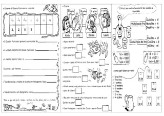 Atividades matematica gramas