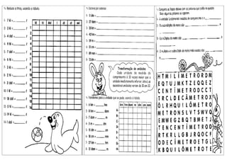 Atividades matematica gramas