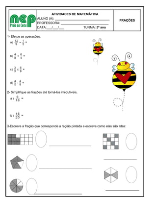 Atividades de matemática 4º ano do Ensino Fundamental 4º bimestre