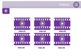 Vídeos 
Gui 02 
Vídeo 01 Vídeo 02 Vídeo 03 
Gui 02 
Gui 02 
Vídeo 04 Vídeo 05 Vídeo 06 
 
