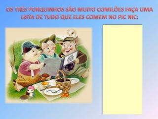 Atividades os 3 porquinhos
