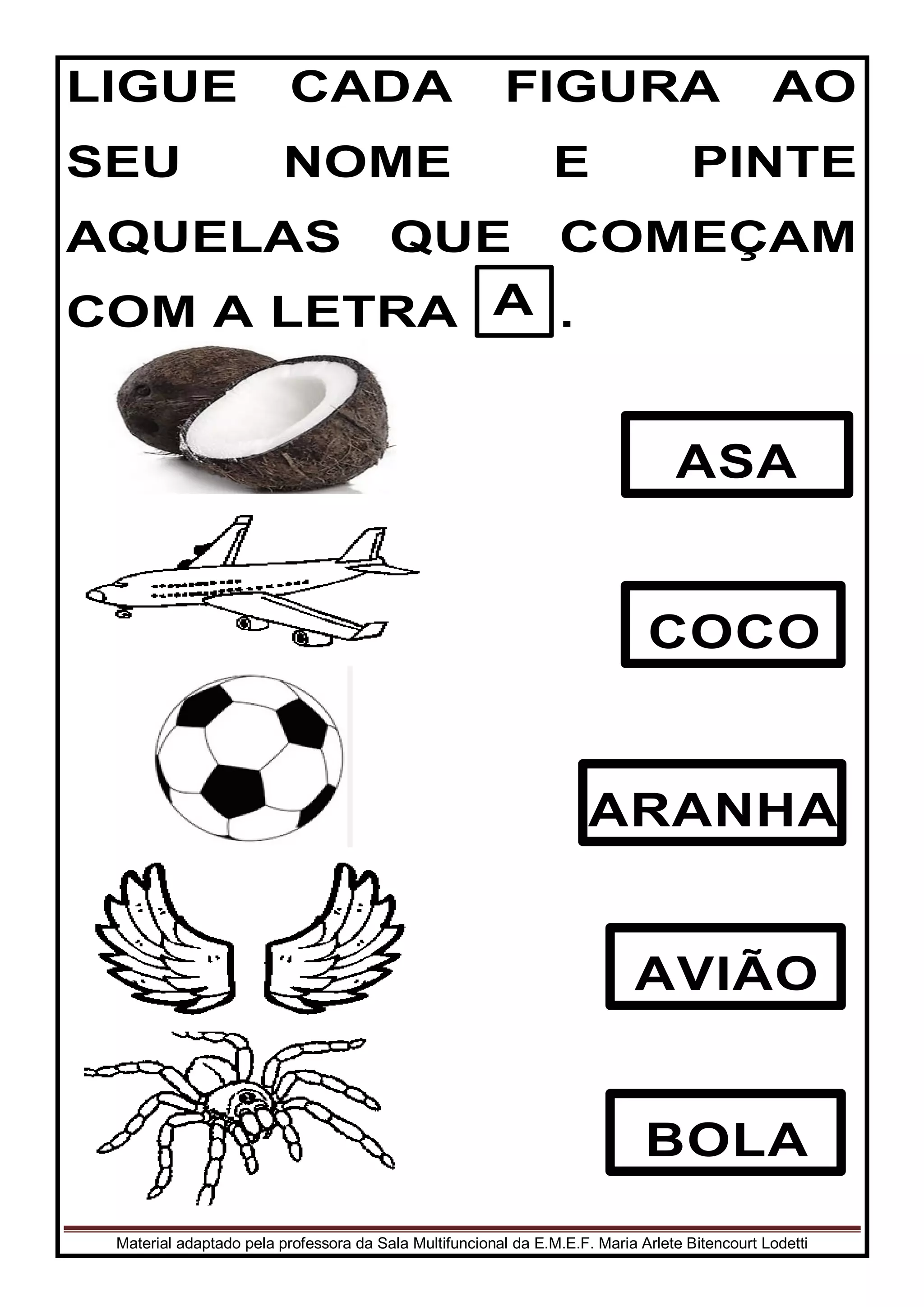 Atividades para alunos com baixa visão | PDF