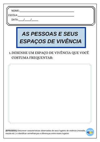 [Digite texto]
NOME:
ESCOLA:
DATA: / /
 