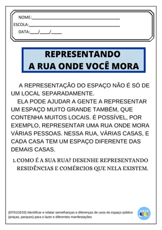 [Digite texto]
NOME:
ESCOLA:
DATA: / /
 