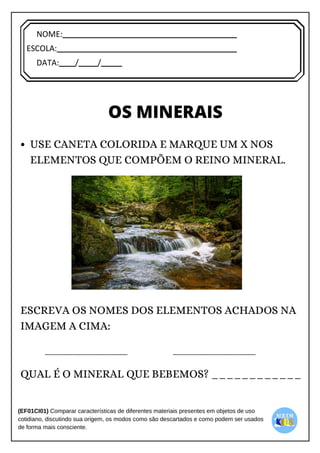 [Digite texto]
NOME:
ESCOLA:
DATA: / /
 