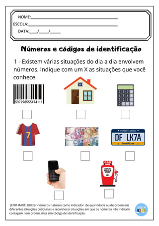 [Digite texto]
NOME:
ESCOLA:
DATA: / /
 