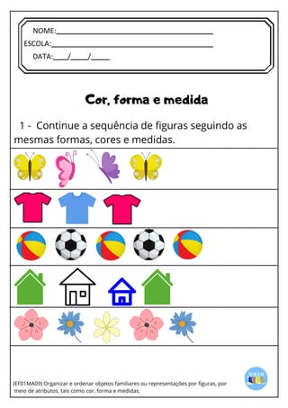 [Digite texto]
NOME:
ESCOLA:
DATA: / /
 