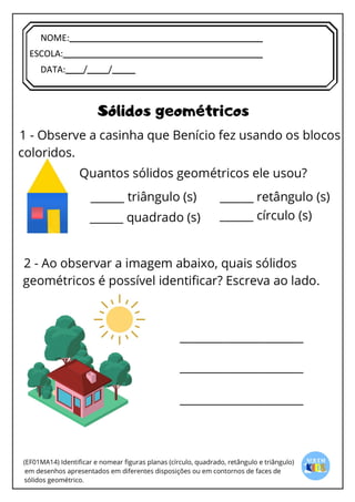 [Digite texto]
NOME:
ESCOLA:
DATA: / /
 