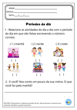 [Digite texto]
NOME:
ESCOLA:
DATA: / /
 