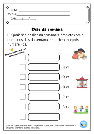 [Digite texto]
NOME:
ESCOLA:
DATA: / /
 