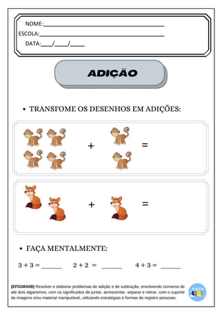 [Digite texto]
NOME:
ESCOLA:
DATA: / /
 