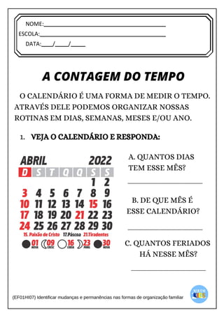 [Digite texto]
NOME:
ESCOLA:
DATA: / /
 