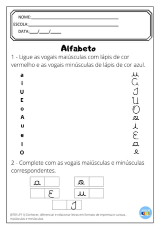 [Digite texto]
NOME:
ESCOLA:
DATA: / /
 