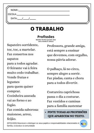 [Digite texto]
NOME:
ESCOLA:
DATA: / /
 