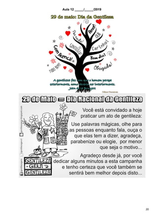 20
Aula 12 _____/_____/2019
 