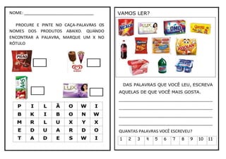 Repaso Rotulo Atividades rotulos | DOCX